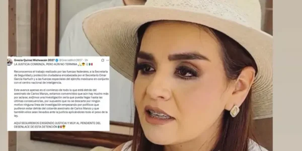Grecia Quiroz exige justicia total: no habrá tregua por el asesinato de Carlos Manzo