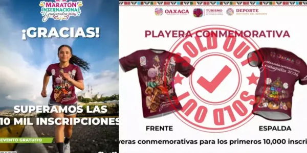 10 mil playeras volaron en 12 horas en la Maratón Guelaguetza; ¿hay cupo?