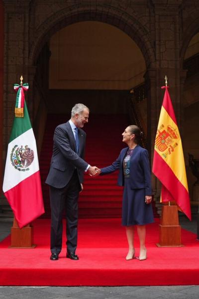 Sheinbaum y Felipe VI cara a cara en Palacio Nacional: lo que dejó su reunión