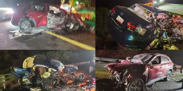 Tragedia en el Istmo: carambola en llamas deja cuatro muertos y ruta colapsada